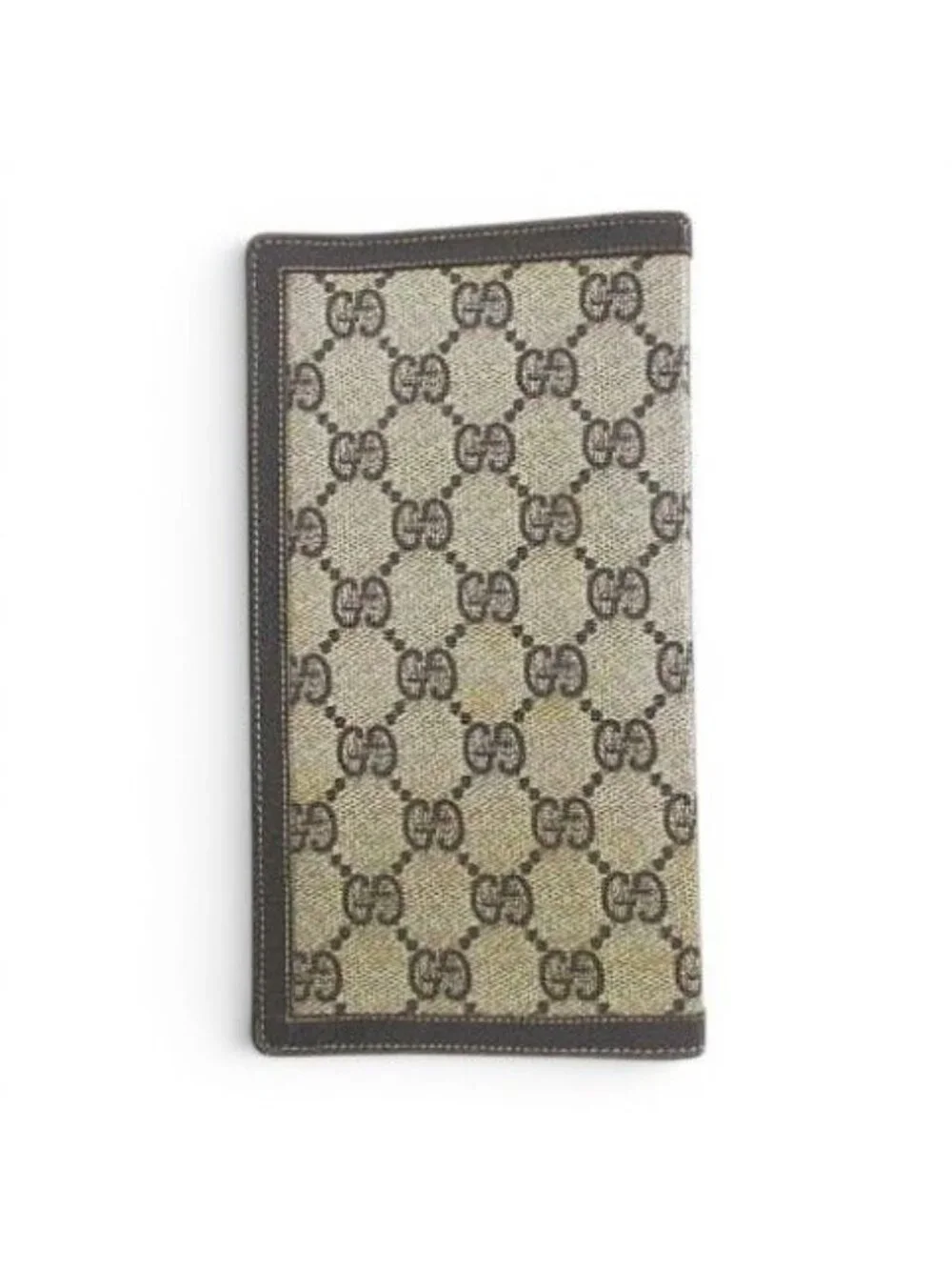 Gucci Vintage Billfold Wallet GG Canvas Brown